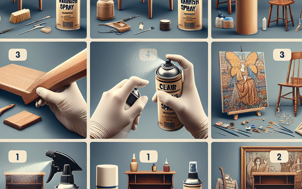 Zastosowanie lakieru bezbarwnego w sprayu w projektach DIY